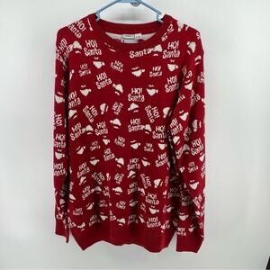 Santa sweater  has hole on back